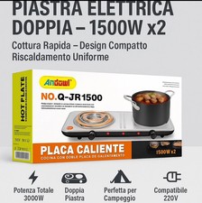 Fornetto  Elettrico 2 Piastre Fornello 3000W Piano Cottura 2025