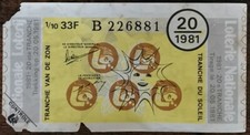 Billet de loterie nationale