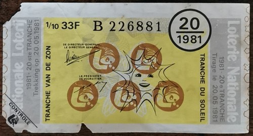 Billet loterie nationale - loterie,