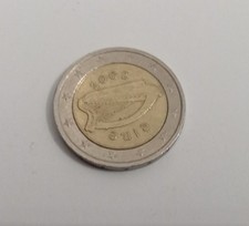 Moneta Rara Circolata Da 2 Euro Eire Del 2002 Con Arpa