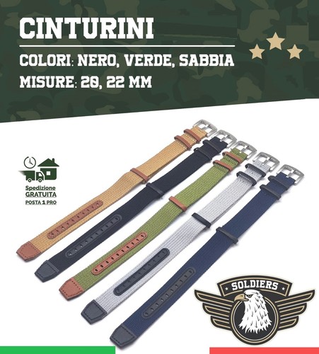 Cinturino nylon pelle - cinturino,