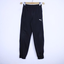 Pantalone Tuta PUMA Donna Taglia 152 cm Nero Jogger Sportivo Comodo Casual Logo