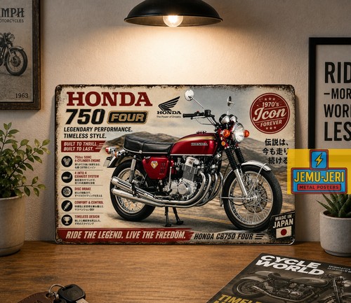 Honda cb750 four metal tin - metal,