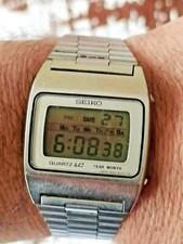 Orologio Vintage Seiko LC M154-5009 Quarzo LCD Digitale - Funzionante Seiko M154-5009 