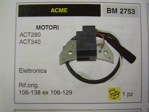 Bobina accensione motori - bobina, acme