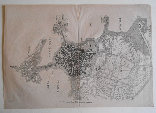 Mantova pianta topografica - mantova,,