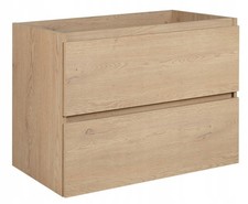 Armadio Armadietto Bagno Lavandino Lavabo Mobile Sottolavabo 80 cm SIMPLE Chiaro