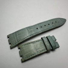Audemars Piguet 21mm Light Blue Leather strap used band for wristwatch