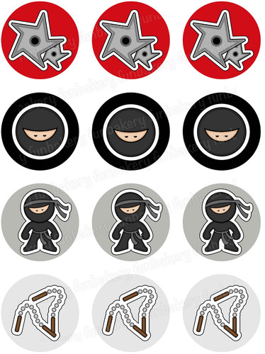 Immagine torta ninja festa