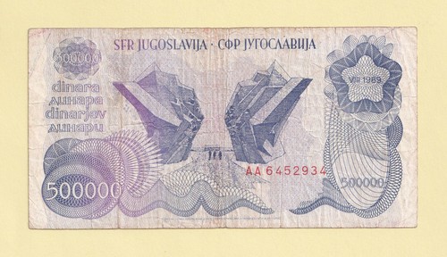 Yugoslavia 500 000 dinara 1989 - yugoslavia, 500.000