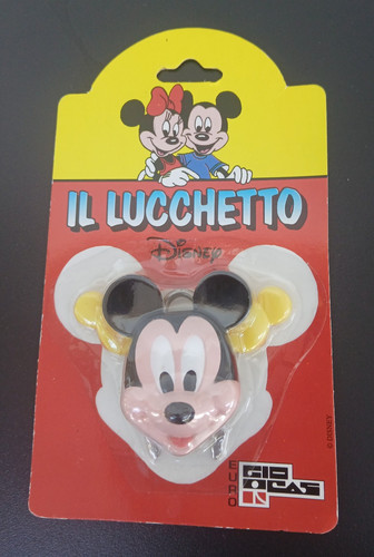 Lucchetto topolino mickey - lucchetto,