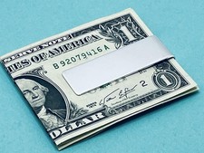 Mini portafoglio fermasoldi Tiffany & Co. 925 in argento sterling con borsa