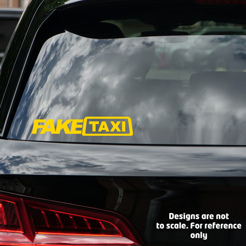Fake taxi yellow car - yellow,