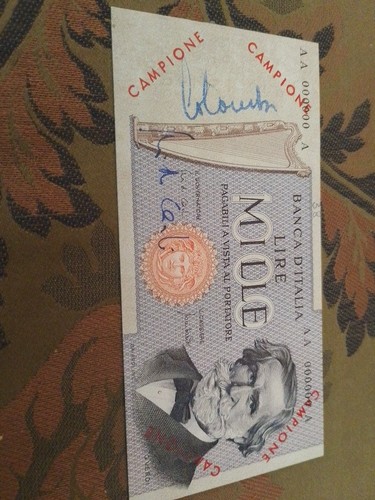 Fac simile banconota lire - banconota,