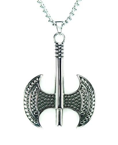 Collana labrys acciaio - collana,