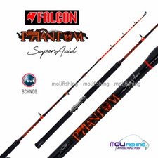 CANNA DA PESCA DRIFTING TRAINA FALCON PHANTOM SUPER ACID 6' - 50 LBS  FUJI NEW