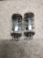 2x ECC83 - 12ax7  7025  Westinghouse getter D matched USA NOS Tube