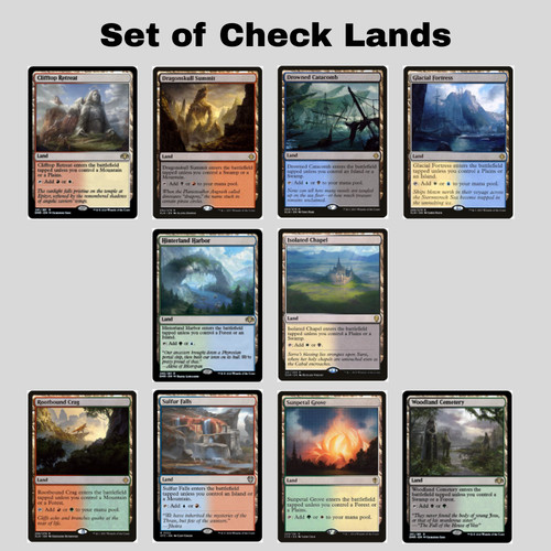 Set completo check lands - set,