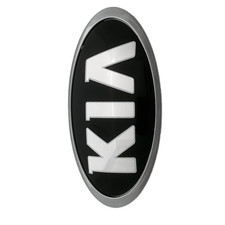 Glossy Black Front Hood Emblem