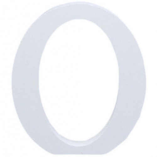 Lettera legno bianco - o, in