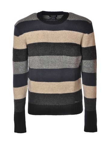 Maglia girocollo con fantasia