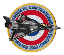 Patche écusson pilote mirage 2000 armée air France patch tactical thermocollant 