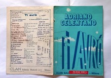 SPARTITO ADRIANO CELENTANO TI AVRO' ( scritte sul retro vedi foto )