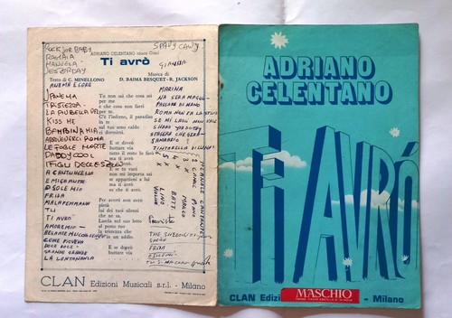 Spartito adriano celentano - spartito,