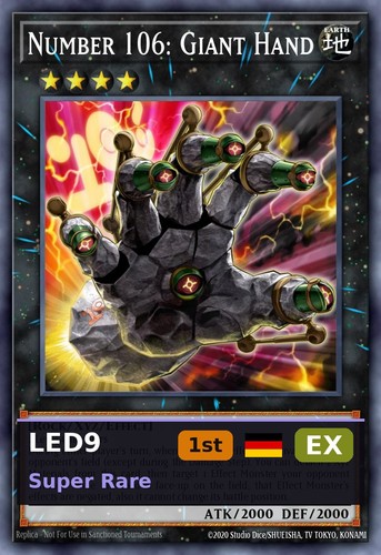 Numero 106 mano gigante - 106:,