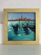 Dipinto Olio Venezia Paesaggio
