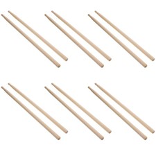  6 paia di bastoncini in legno batteria a mano percussioni strumento musicale batteria