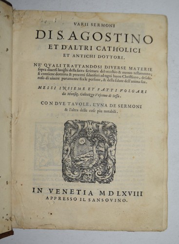 Agostino ediz 1568 - –, –