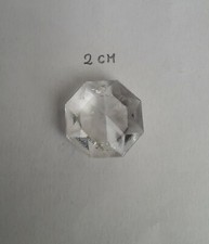 Rosetta Ottagono in Vetro per Goccia, Prismi Ricambio Lampadari Antichi 2 cm