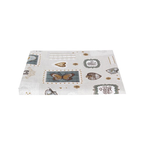 Tessuto farfalla cuore cotone - tessuto,
