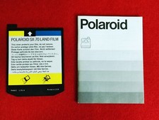 POLAROID SX 70 LAND MANUALE ORIGINALE FILM PROTEZIONE VINTAGE CAMERA PHOTO  FOTO