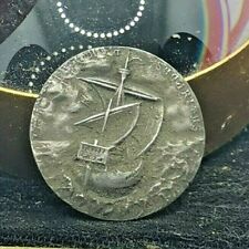 OLD MEDAGLIA  PROVA IMMAGINE CARAVELLA NINA PINTA SANTA MARIA C. COLOMBO 