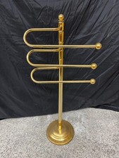 Porta asciugamani vintage in ottone anni '80