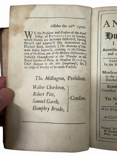 Early 18thc anatomy book - 18thc,