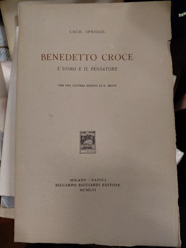 Cecil sprigge benedetto croce - sprigge,