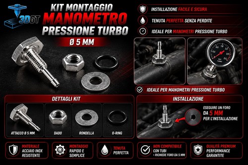 Kit montaggio manometro - kit,