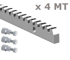 4PZ CREMAGLIERA ZINCATA ACCIAIO 30X12 M4 CANCELLO SCORREVOLE 4M pezzi da 1 metro