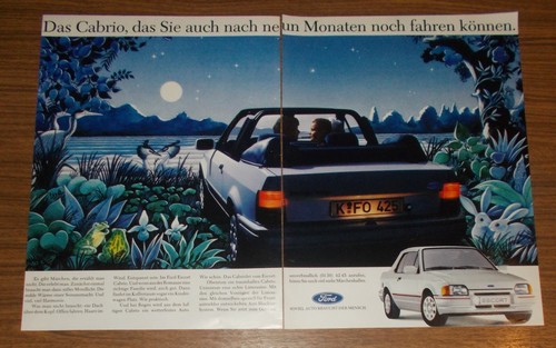 Rara pubblicità ford escort - rara,