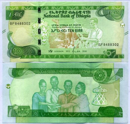 Etiopia birr 2012 - 10,