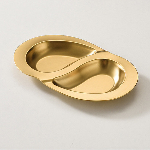 Piatto acciaio inox irregolare - acciaio,
