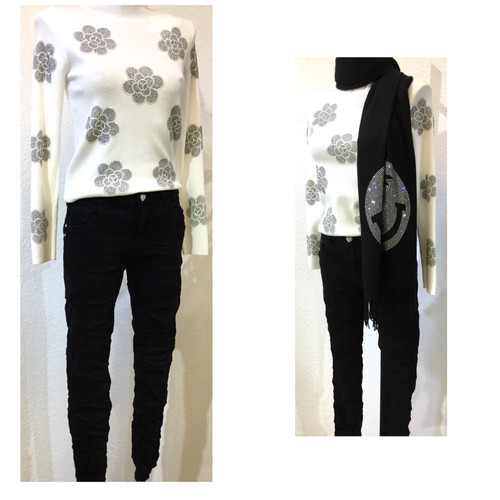 Jewelly pantaloni jeans - pantaloni, neri
