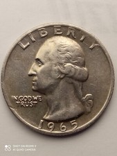 Cuarto dolar año 1965 con - cuarto,