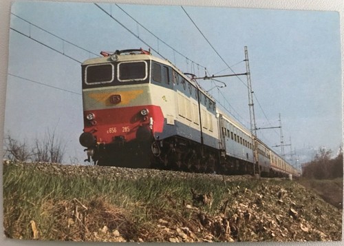 Cartolina locomotiva elettrica