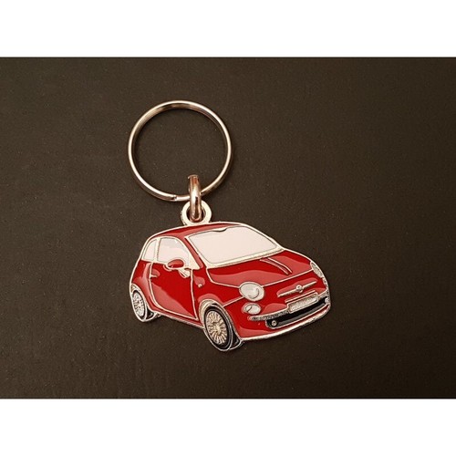 Portachiavi profilo fiat 500 - portachiavi,
