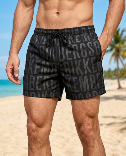 Costume uomo mare - mare, nero