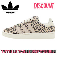 Scarpe Adidas Campus Donna Leopardate in Pelle Scamosciata 25% OFF beige bianco